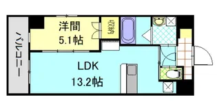 リデアル上人【2階】の間取り