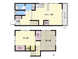 滝の神ハウス【1階】の間取り