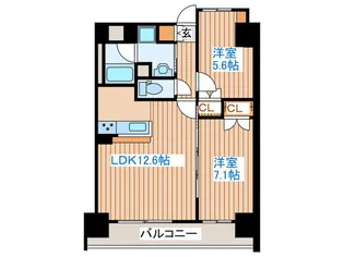 セレブアロース長町【4階】の間取り
