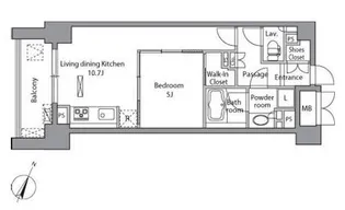 レジディア水道橋【5階】の間取り