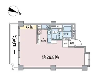 パレロワイヤル六番町【2階】の間取り