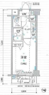 リヴシティ新宿壱番館【3階】の間取り
