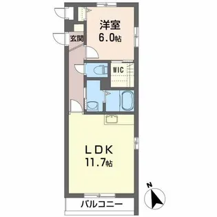 MAISON・MAST城南【2階】の間取り