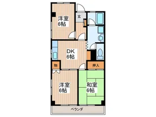 グリーンマンション【1階】の間取り