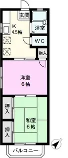 ゴールデンハイツ【1階】の間取り