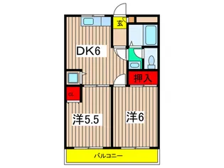フローラKIKU E棟【3階】の間取り