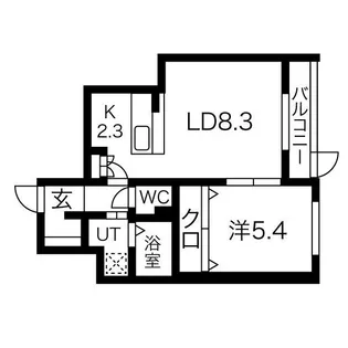 シャンベルタン【3階】の間取り