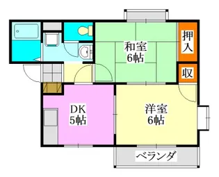 谷津アークガーデンC【2階】の間取り