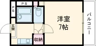 アイリスハイツ2号館【4階】の間取り