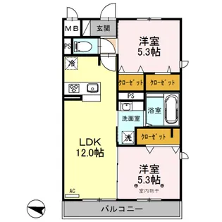 enrich【3階】の間取り