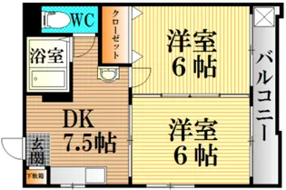 BAUHAUS本川【5階】の間取り