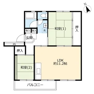 UR西上尾第一【5階】の間取り