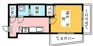 モン・シャトー東高円寺南館【4階】の間取り
