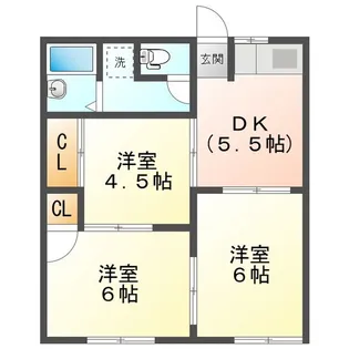フォーヴル錦【1階】の間取り