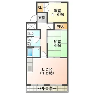 ドミール笹山【2階】の間取り
