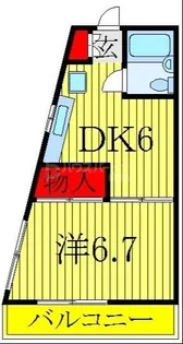 プリンセスアヤセ【3階】の間取り