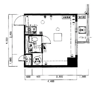 レイフラット新宿【6階】の間取り