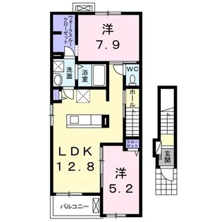 サニーレジデンス【2階】の間取り
