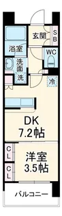 ビイルーム武蔵小杉【8階】の間取り