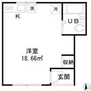 伸和ハイツ鬼高【1階】の間取り