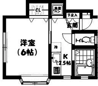 ガーデンクレスト【2階】の間取り