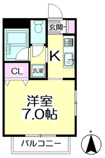 コート・サンパティー【1階】の間取り