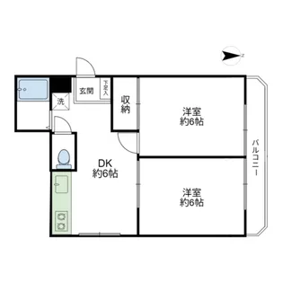 ブランハイム【2階】の間取り