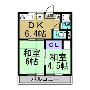コーポ秀正【2階】の間取り