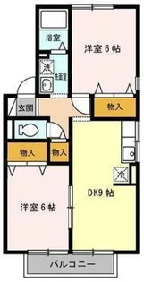 シャルマンコート A棟【2階】の間取り