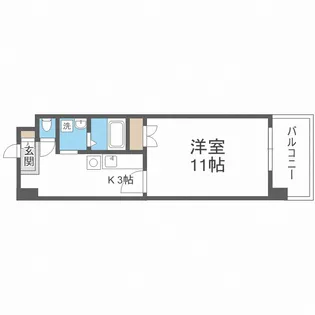 ING北大前【4階】の間取り