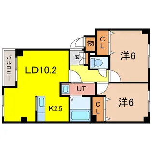 ラウルス【1階】の間取り