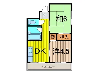 メゾンマルサワ【2階】の間取り