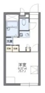 レオパレスプラテリーアII【1階】の間取り