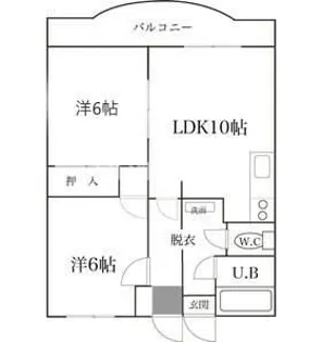 クイーンマンション【2階】の間取り