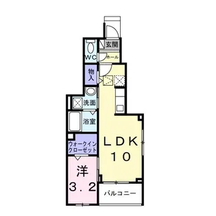 テラス シティ 八ヶ崎【1階】の間取り