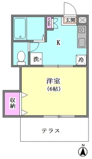 コーポ山舘【1階】の間取り