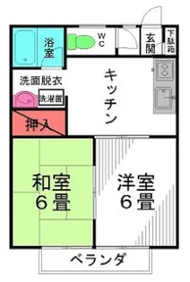 DI荒井【1階】の間取り