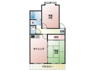 エレガンスヴィラ清武【1階】の間取り