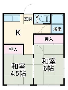 アルカディアガーデンコート【2階】の間取り