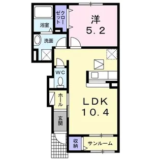 グランツ【1階】の間取り