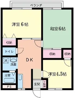 藤ハイツ【2階】の間取り