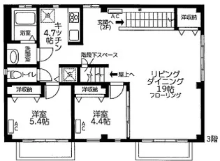 CASA OGU【3階】の間取り