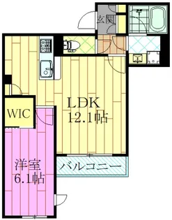デルフィ淕番館【2階】の間取り