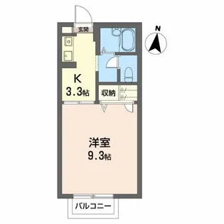 ディアス関場【2階】の間取り
