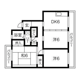 フラワービレッジ【3階】の間取り