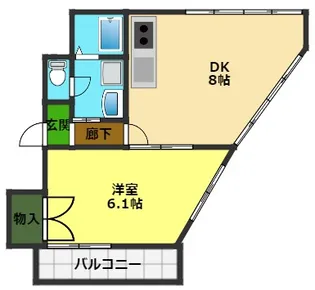 カーサ南街【2階】の間取り