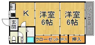 サンナカイパート1【3階】の間取り