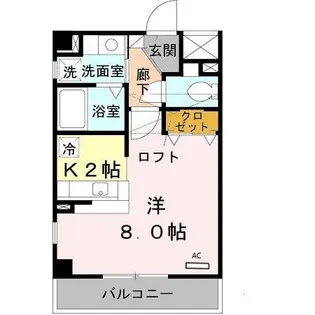 メイト鶴見【4階】の間取り