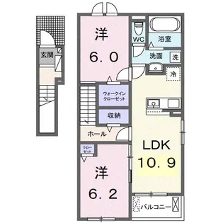ココル【2階】の間取り