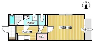 ヴィアーレ・バンビーニ【2階】の間取り